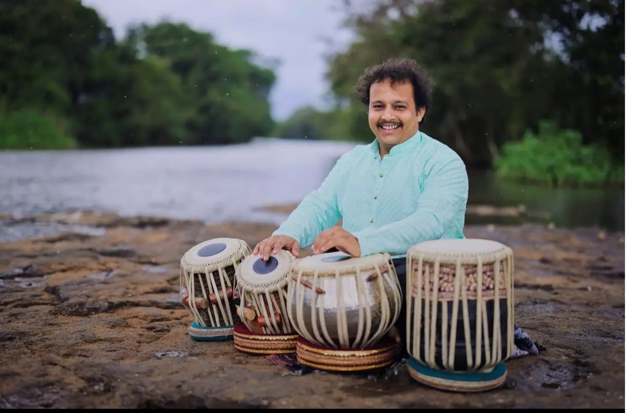 Maheshraj Salunke with tabla